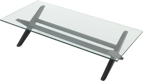 Masuta de cafea design elegant LUX Maynor, lemn negru 114499 HZ