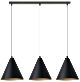 Emibig Rebel lampă suspendată 3x15 W negru 1271/3
