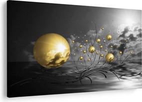Tabloul bilelor în ocru (90x60 cm)