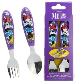 Disney Minnie Sunshine set tacâmuri ergonomic din metal - 2 bucăți