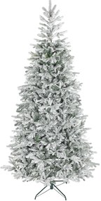 HOMCOM Brad de Crăciun Înzăpezit, cu Bază Metalică Pliabilă, 210cm | Aosom Romania
