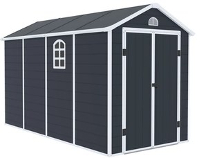 Casă de scule din plastic Bergen 1,9 x 3,7 m CoverTech antracit