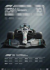 Imprimare de artă FORMULA 1® DECADES - 2010s Mercedes-AMG Petronas F1 Team, Automobilist