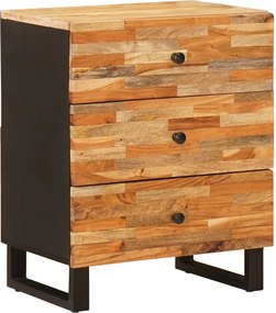 vidaXL Dulap pentru pat Maro 50 x 33 x 62 cm Lemn de mango solid