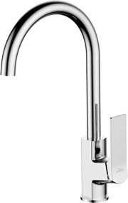 Baterie bucatarie Invena Neri crom cu maner lateral