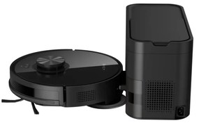 Aspirator robotic AENO ARC0005S, 4000Pa, 3000 mAh, 120 m2, Mapare, Wi-Fi, Comenzi vocale, Autonomie până la 120 min, Negru