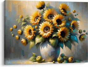 Tablou – Vază cu floarea-soarelui (70x50 cm)