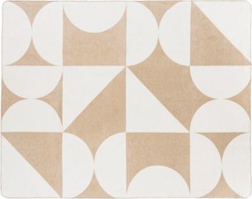 Pătură bej/crem 150x200 cm Tul – noo.ma