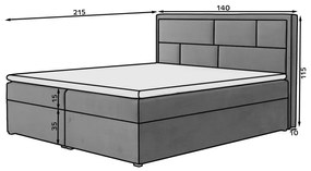 Pat boxspring Meron 140x200 cm Dora 95