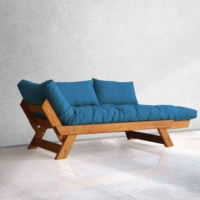 Canapea Extensibila din Lemn  Adalar Albastru,180x85x75