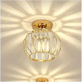 Plafonieră BELLA 1xE27/40W/230V, Ø 20 cm, culoare aurie