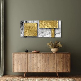 Tablou - Pătrate de aur N⁰3 (120x50 cm)