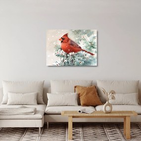 Tablou pe sticlă - Cardinal (70x50 cm)