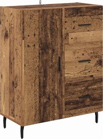 vidaXL Bufet Lemn Vechi 69,5 x 34 x 90 cm Lemn Ingineresc și Fier