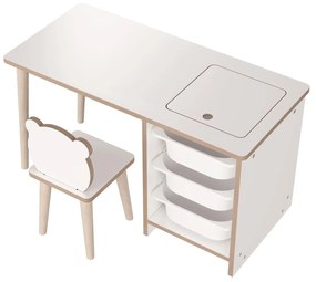 Măsuță pentru copii cu scaun Sonka 1 (alb). 1124228