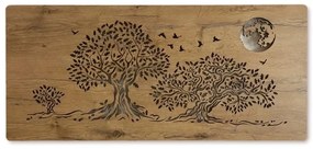 Li-Go 5042/DUB2 - Decorațiune LED de perete, 24 W, 230 V, 110 x 50 cm, stejar/trei stejari