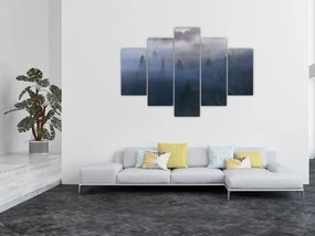 Tablou - Pădure în ceță, Carpați, Ucraina (150x105 cm)