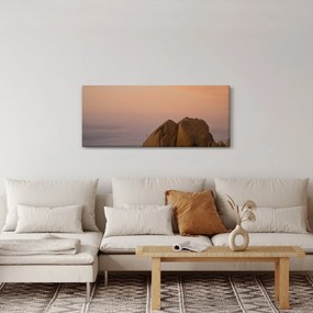 Tablou cuu apus de soare în stânci (120x50 cm)