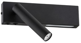 Aplica LED moderna pentru noptiera dormitor JASPER negru