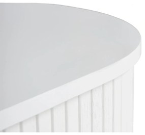 Măsuță de cafea albă cu aspect de lemn de stejar 60x120 cm Nola – Unique Furniture