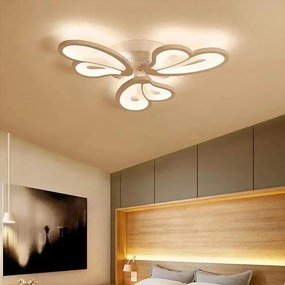 Lustra LED G3314-3 WH – 98W, cu telecomanda, 3 temperaturi de culoare