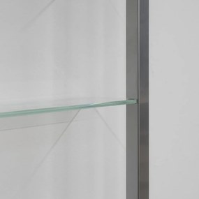 Raft argintiu etajat din metal 46 cm Cubic – Spinder Design