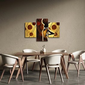 Tablou cu pictură artistică străveche (90x60 cm)