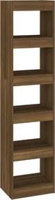 vidaXL Bibliotecă/Separator cameră, stejar maro, 40x30x166 cm