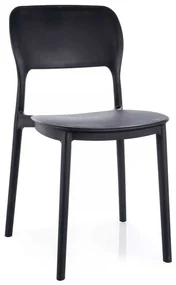 Scaun de bucătărie Punto, negru