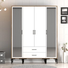 Dulap de haine Kiara RTR (Nuc + Alb). 1088537