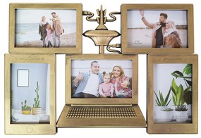 Rama foto, 5 poze, Naimeed D4543G, Auriu