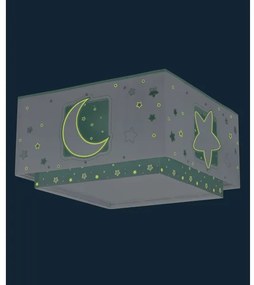 Plafonieră pentru copii MOONLIGHT 2xE27/60W/230V verde Dalber 63236H