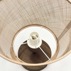 Lustră LED aplicată Brilagi ANTHONY 1xE14/60W/230V stejar nuc/bej