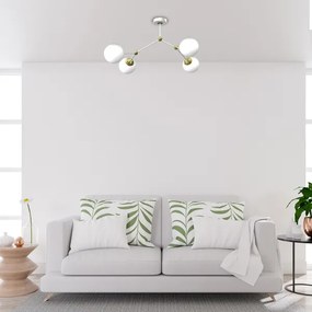 Lustră aplicată JOY 4xE14/40W/230V alb/aurie