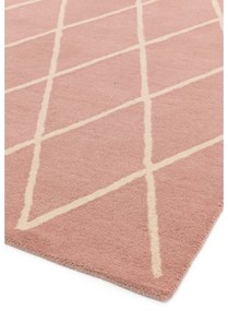 Covor roz handmade din lână 80x150 cm Albany – Asiatic Carpets