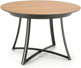 Masa extensibila MORETTI, stejar/negru, 118/148x118x76 cm