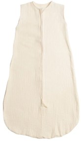 Sac de dormit de vara pentru copii din muselina dubla 3-18 luni Kidizi ivory, 0.3 tog