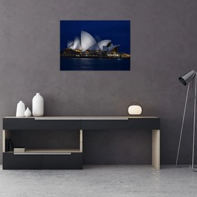 Tablou pe sticlă Sydney nocturn (70x50 cm)