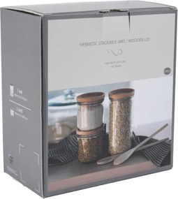 Set 3 borcane de sticlă Hermetic – Ego Dekor