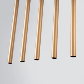 Lustră pe cablu Sollux SL.1173 PASTELO 5xG9/8W/230V auriu