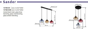 Lustra suspendata design modern SANDER 3L