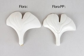 Lustra Suspendata, Metal Auriu, Petale Flori Albe Ceramice, FLORA 100