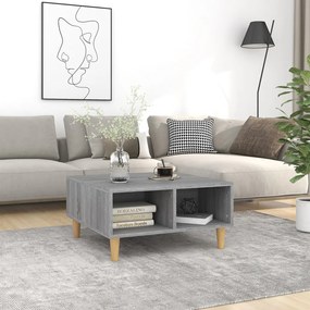 813165 vidaXL Măsuță de cafea, sonoma gri, 60x60x30 cm, PAL