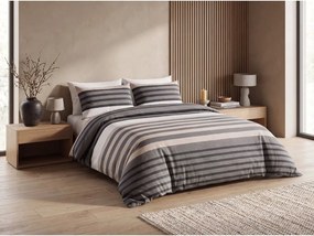 Lenjerie de pat din bumbac HORIZEN sivo-bej Dimensiune lenjerie de pat: 70 x 80 cm | 140 x 200 cm