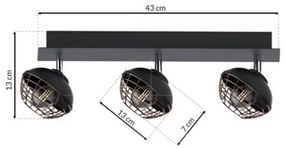 Lampă spot LOGAN 3xE14/40W/230V
