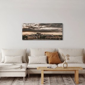 Tablou - Praga înnorită (120x50 cm)