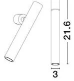 Aplica Spot LED directionabil stil minimalist ARLO alba, NVL-9232133