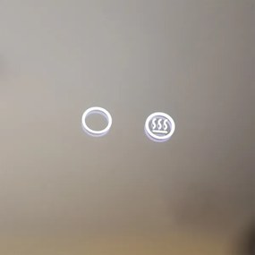 Oglindă LED retroiluminată pentru baie Zuma Line D3004-80 24W/230V 3000/4000/6000K IP44 alb