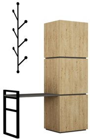 Dulap pentru pantofi Mellina (stejar). 1063295