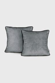 2PACK Față de pernă Velvet negru 45x45 cm